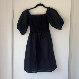 Aura off the shoulder black dress